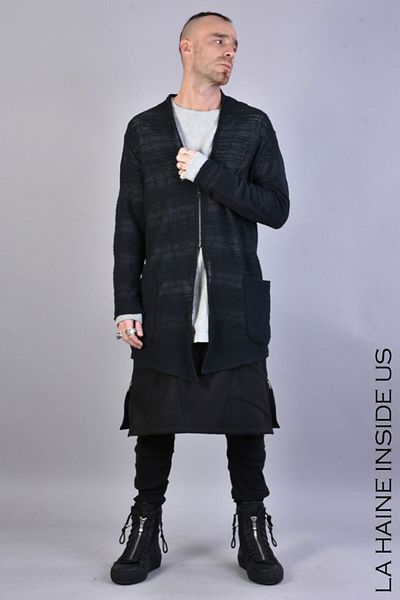 La Haine Inside Us Regular Net Cardigan - - Black, L