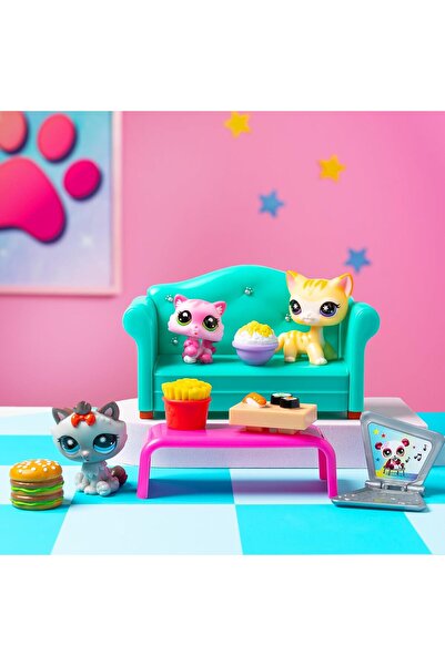 Littlest Pet Shop LPS Minişler Seri 3 Diner Dash Oyun Paketi Seti