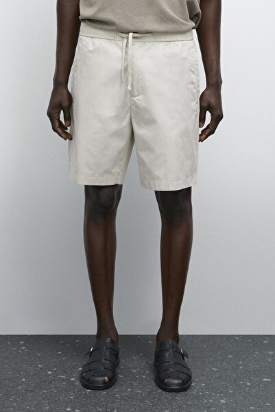 Massimo Dutti Jogger poplin bermuda şort