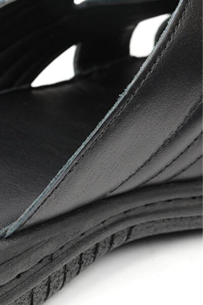 U.S. Polo Assn. Daily Comfortable Sole Genuine Leather Sports Black Delmar Men's Slippers