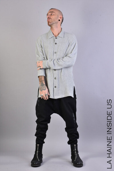 La Haine Inside Us CĂMAȘĂ DIN LÂNĂ DUBLĂ, STANDARD - LA HAINE INSIDE US - GRI, M