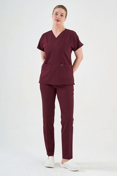 Owlet Medikal Costum chirurgical din Lycra Dark Plum