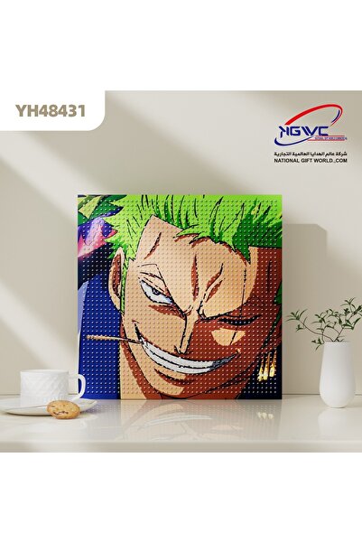 KAZUKO لوحة ماسية مطرزة بتصميم شخصية زورو