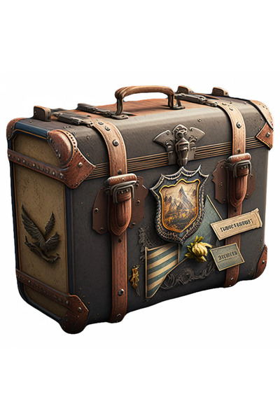 INOVATIX Set de 8 piese, autocolant valiza vintage, INOVATIX®. 6 cm