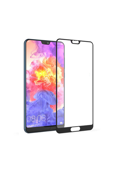 OEM Aisi 5D самозалепващо се стъклено фолио за Huawei P20 Pro - черно