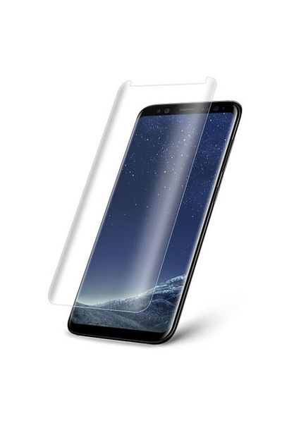 OEM Tempered glass film, Samsung Galaxy S8, screen protection, front, total, 3D-TRANSPARENT