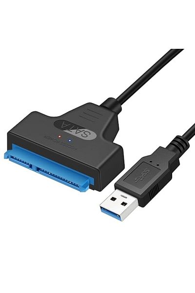 Sprise USB 3.0 to SATA adapter, for HDD/SSD, Plug and play, 20cm, Black