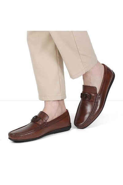 Fosco 3204 Men's Leather Leoafer Shoes