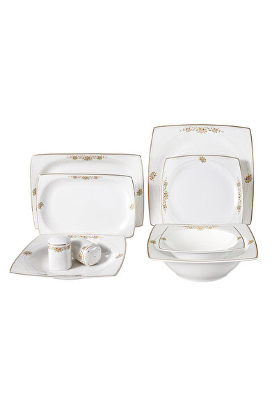 Madame Coco Alice 12 Kişilik 56 Parça Yemek Takımı - Renkli