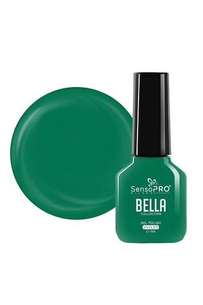 SensoPRO Milano Oja semipermanentă, Colecția BELLA - Verde pin, 7ml