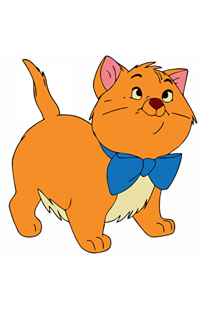 INOVATIX Set de 8 piese, Autocolant Pisicile Aristocrate Toulouse, INOVATIX®. 6 cm