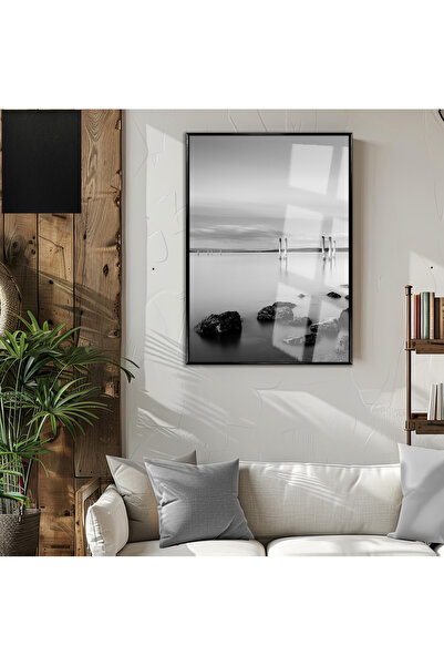 Harikabirev HARİKABİREV | MODEL DE PEISAJ DE LA LAC NEGRU-ALB (B&W) | TABLA D...