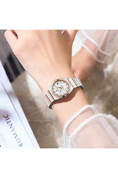 delis Γυναικείο ρολόι Poedagar CS1868, ανοξείδωτο ατσάλι, ασημί, μπλε καντράν