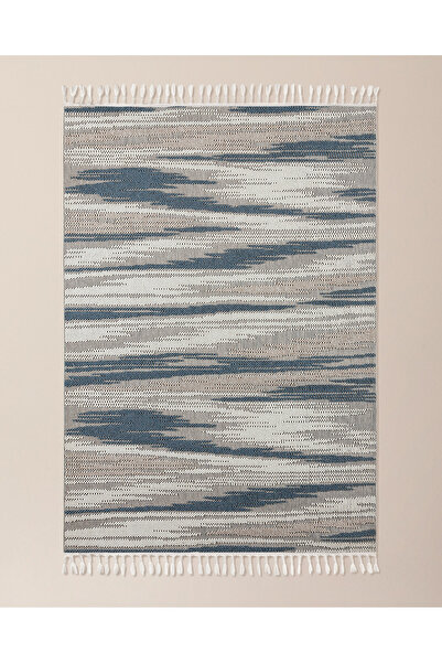 Madame Coco Grania Saçaklı Halı - Gri - 80x300 cm