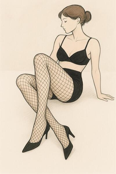 DÜVEN Chiloți negri cu plasă medie