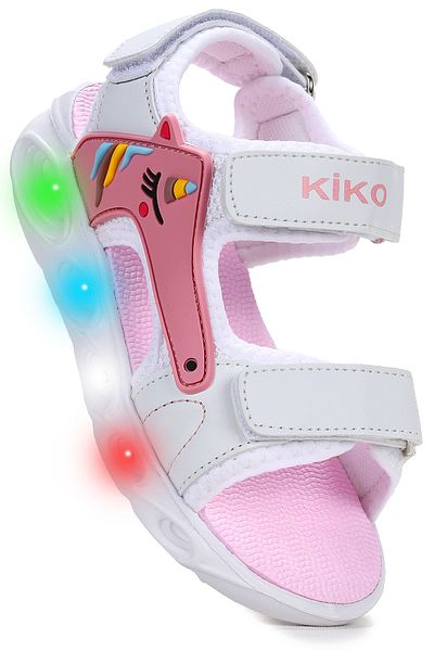 Kiko Kids Unicorn Daily Lighted Velcro Girls Sandals Shoes