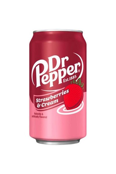 Dr. Pepper Băutură carbogazoasă, Dr. Pepper, Căpșuni și frișcă, 355 ml