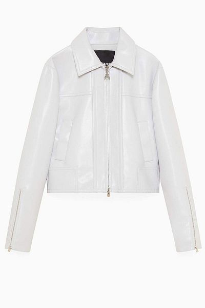 Patrizia Pepe Crop Jacket - - 40, Grey