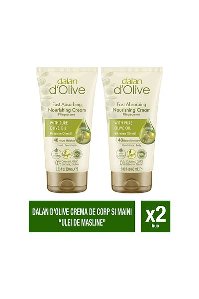 Dalan Set 2 x Dalan d’Olive – Hand cream with olive oil – 60 ml