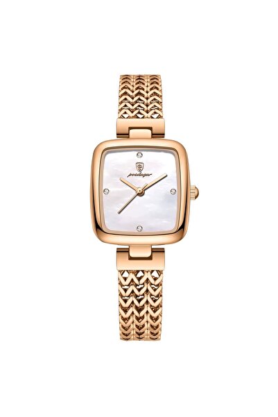 delis Ceas de dama Poedagar CS1912, otel inoxidabil, rose gold, cadran alb