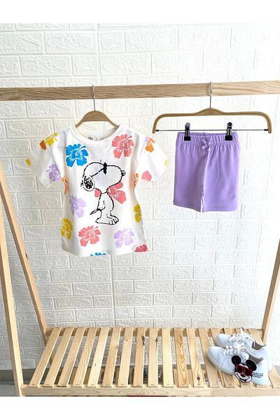 Kidmark Çocuk Modası Peanuts Summer Bottom-Top Double Set