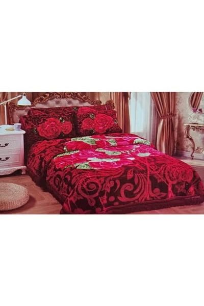 Generic طقم بطانية شتوية ثقيلة من 5 قطع، مقاس 220×240 سم، مع غطاء مرتبة، مقاس 260×230 سم، وزن 11.5 كجم