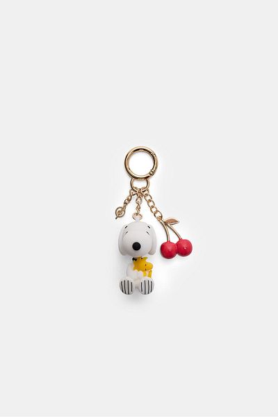 Stradivarius Snoopy charm key ring