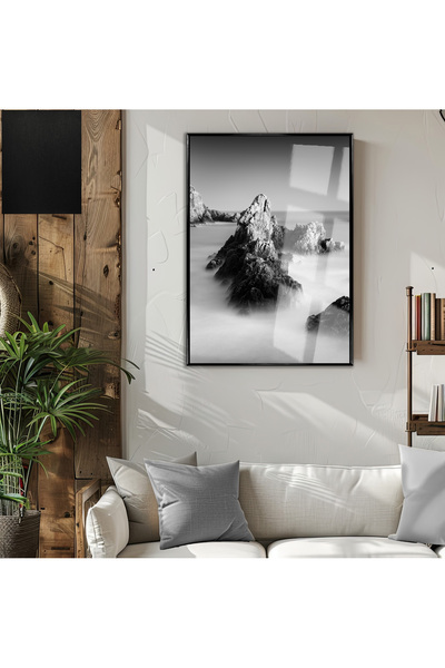 Harikabirev HARİKABİREV | MODEL DE PEISAJ MONTANĂ NEGUL-ALBĂ (MONTANE) | TABL...