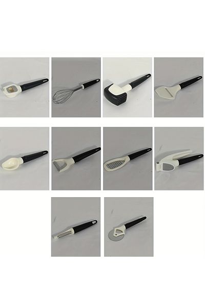 HTH 10 Pieces Multipurpose Use Kitchen Gadgets Set Stainless Steel Blade Multifunction