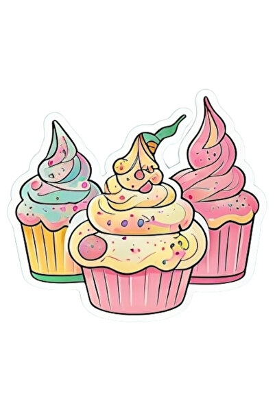 INOVATIX Set de 8 autocolante pentru brioșe, INOVATIX®. 6 cm