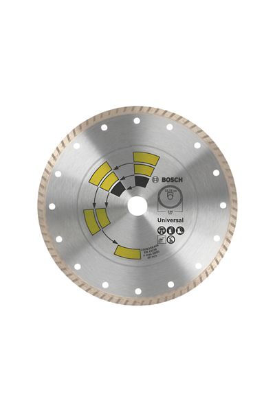 Bosch Corrosion Resistant Turbo Top Diamond Cutting Disc Silver 115mm