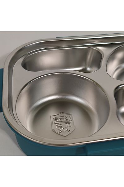 HTH 4 Compartments Lunch Box Insulated Bento Box