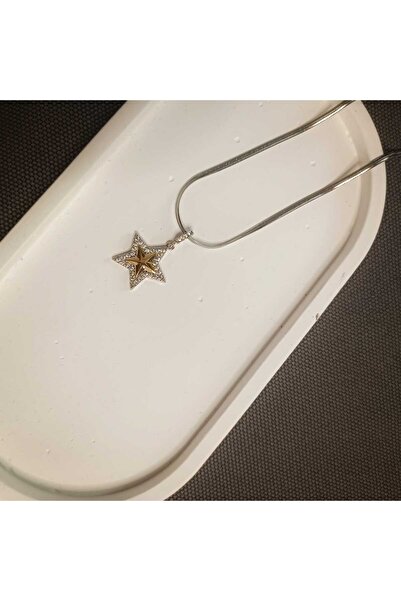 Masal Gurumi قلادة نجمة من الفولاذ 316L لون ذهبي