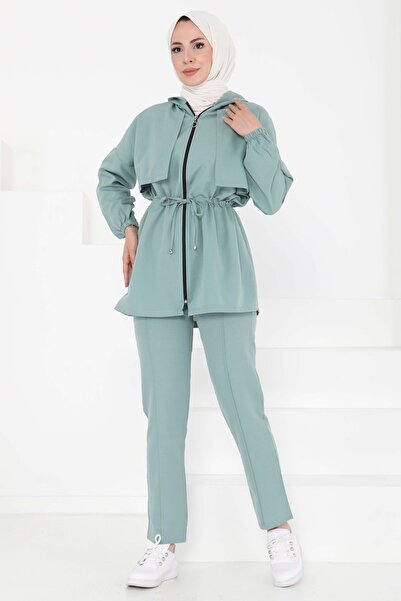 TOFİSA Front Tie Double Suit Cagla - 27073