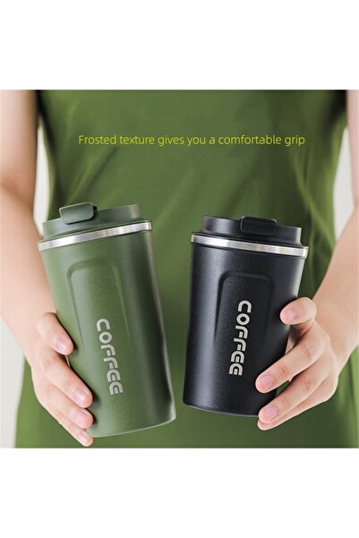 ARWOAN 510ML Paslanmaz Çelik Kahve Kupa Sızdırmaz Seyahat Bardak Termos Araç Taşınabilir Bardak