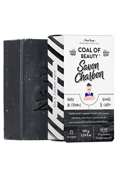 Monsieur Barbier COAL OF BEAUTY, Charcoal soap for face and body, Monsieur Ba...