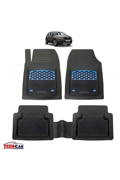 TEAMCAR ® Car Mats Tray Type Compatible Opel Crossland X (2017–2020) - Suv, Blue