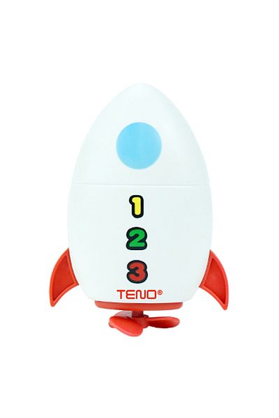 Teno Teno® Children's Bath Toy, Swimming Rocket, 8x11cm, red/white