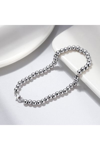 delis Men's 925 silver bracelet, JW1490, rhodium plated