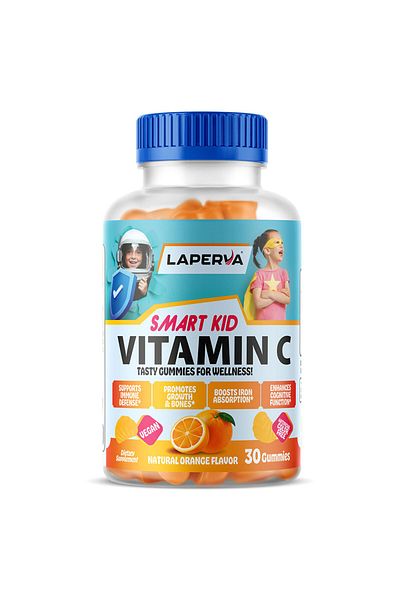 Laperva Smart Kids Vitamin C, 125 mg, 30 Veggie Gummies, Supports Immune Health