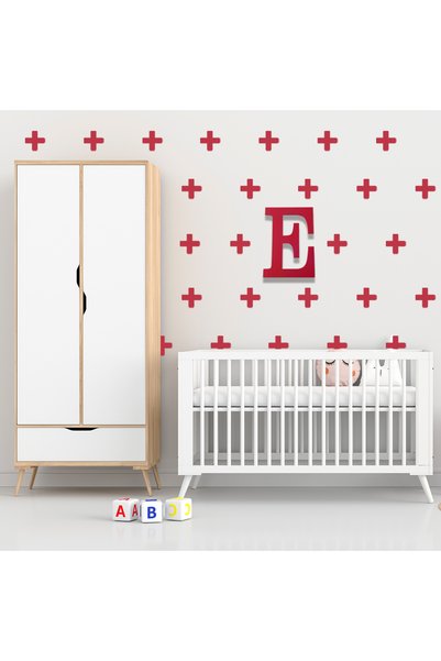 BugyBagy Plus Shaped Wall Sticker Set in 5cm Size - 125 Pieces