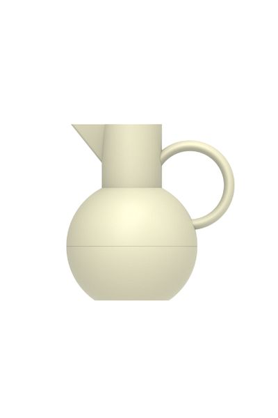 Parfait High Quality Contemporary Design Glass Inner Vacuum Flask Off-White 1 Liter
