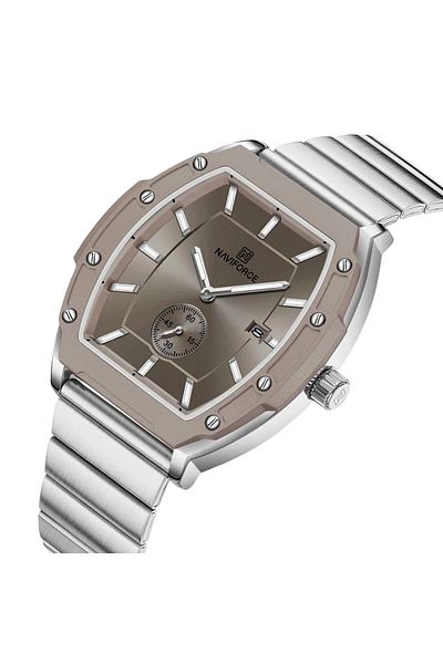 Naviforce New Arrival Popular Unisex Quartz Watch Stainless Steel Band Water Proof