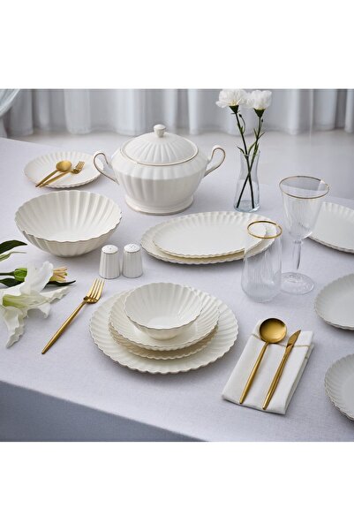 Aryıldız Sintra Gold 60 Parça Yemek Takımı