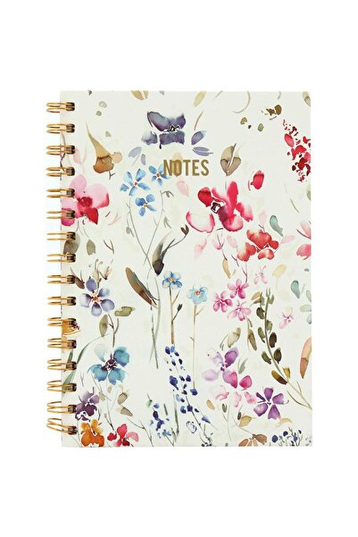 Roco دفتر تمارين ملاحظات الزهور A5 80 ورقة مسطرة مفردة (عربي)