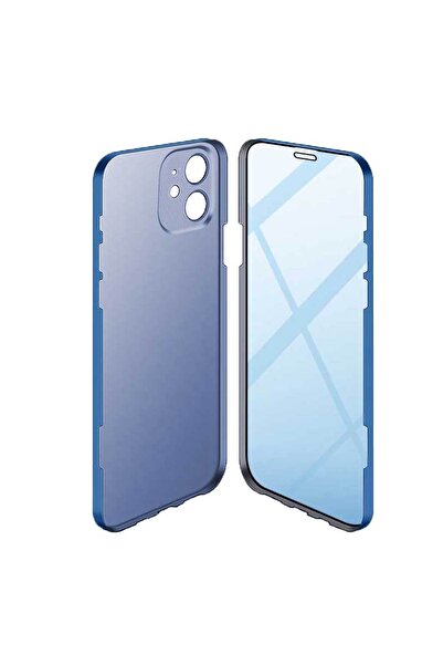 Smart Tech Apple iPhone 11 Uyumlu 360 Derece Tam Kaplayan Cam Kapak Kılıf