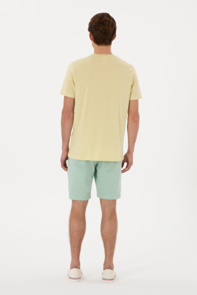 U.S. Polo Assn. Erkek Su Yeşili Örme Şort 50305933-VR048