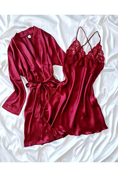 cdh çeyize dair herşey Claret Red 6 Piece Giant Dowry Set 6683