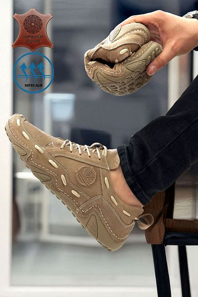 BIG KING Nubuck Genuine Leather Spider Men's Sandal Shoes