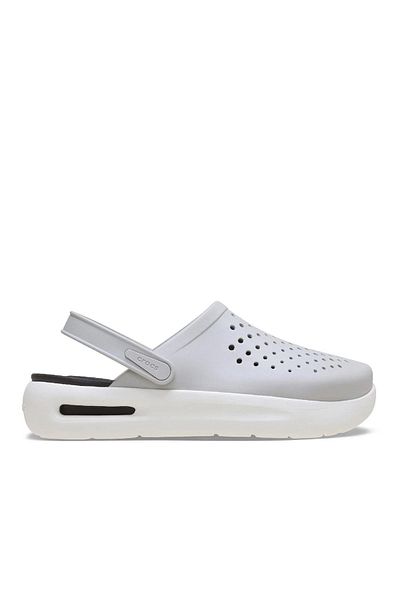Crocs Papuci gri unisex pentru utilizare zilnică, confortabili, cu logo-ul mărcii 209964 -1FT